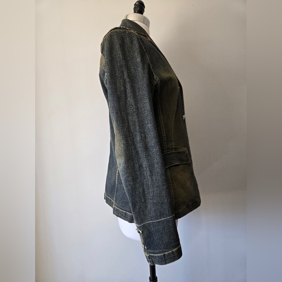 MARC AUREL Denim Fitted Jacket. Size 42 - Picture 6 of 13